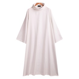 度身訂做禮儀用品服裝大白衣麻衣   訂製事長翻領後接麻衣長袍   表演舞台大碼  SKPT070 度身訂做禮儀用品服裝大白衣麻衣   訂製事長翻領後接麻衣長袍   表演舞台大碼  SKPT070